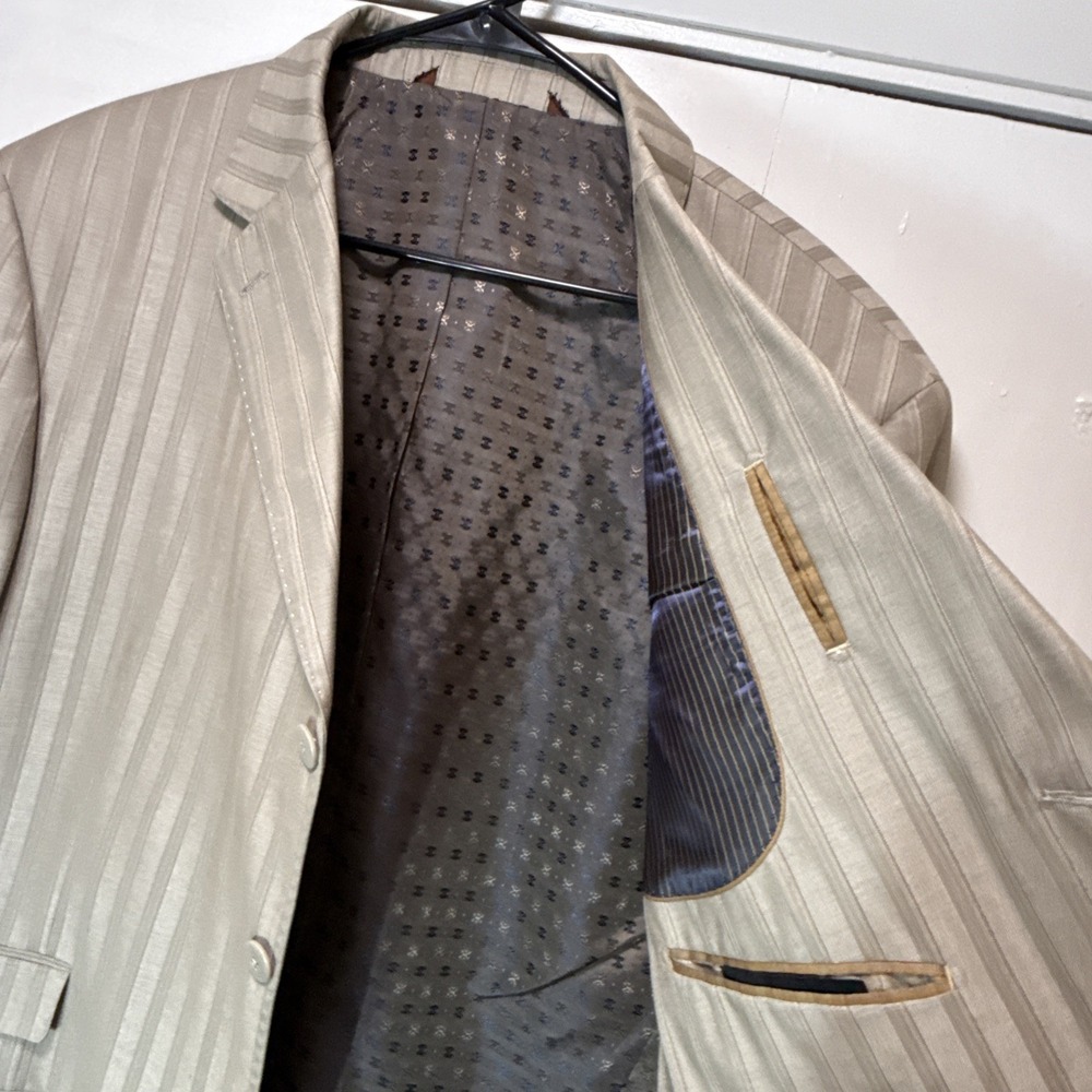 Earvin Magic Johnson Signature Victork Suit Jacket Super 150 48l - Picture 6 of 14